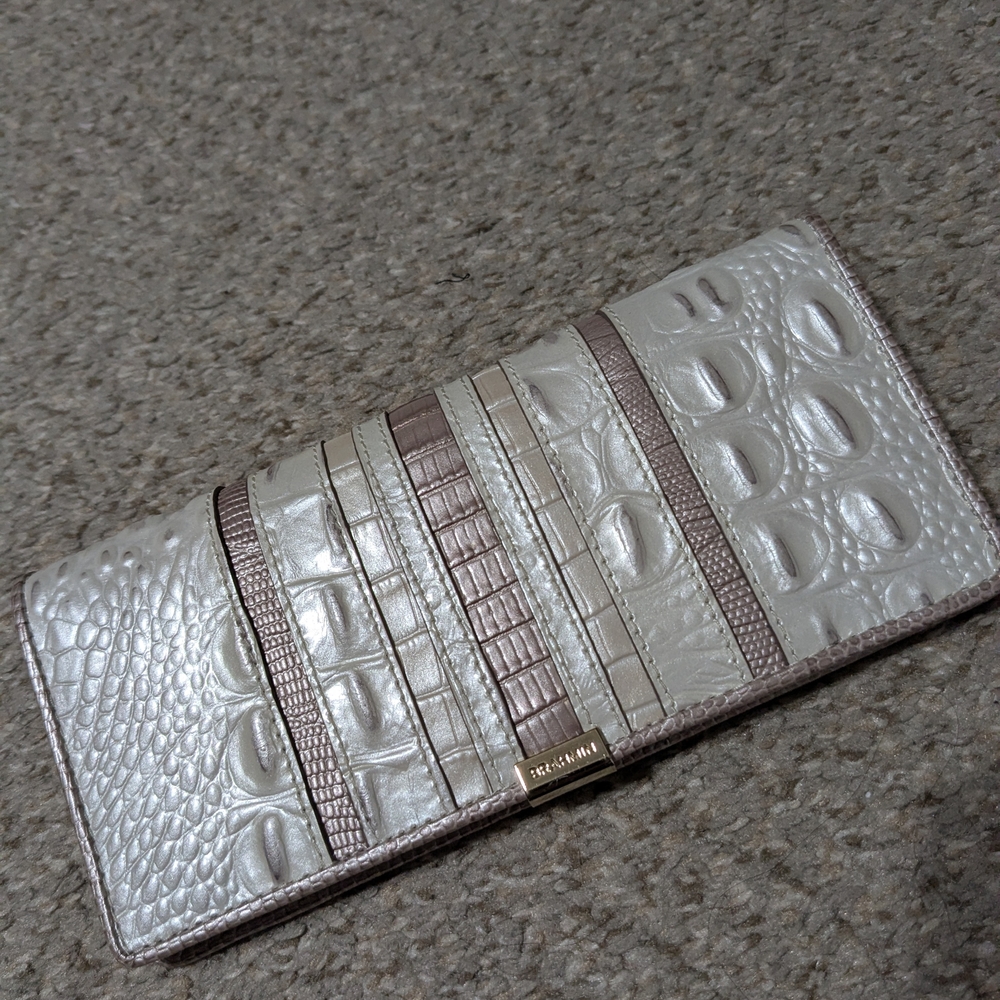 Elegant Silver and Brown Women's Wallet